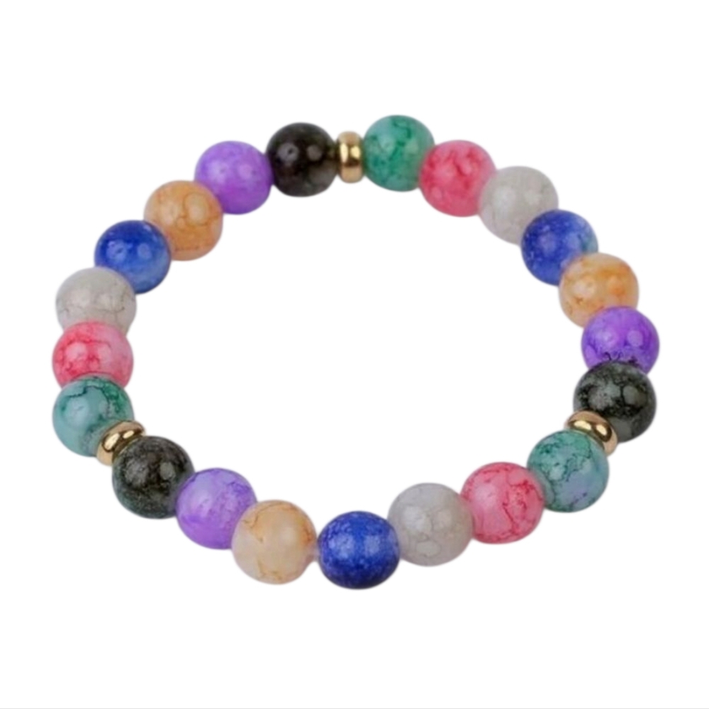 Chakra Energy Healing Multi-Colored Beaded Crystal Yoga‎ Bracelet